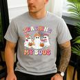 Teaching My Boos Cute Spooky Ghost Teacher Halloween Women Men's Casual T-Shirt Sport Grey Teaching My Boos Cute Spooky Ghost Teacher Halloween Women Men's Casual T-Shirt Sport Grey
