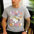 Teaching My Boos Ghost Teacher Cute Groovy Halloween Teacher Men's Casual T-Shirt Sport Grey Teaching My Boos Ghost Teacher Cute Groovy Halloween Teacher Men's Casual T-Shirt Sport Grey