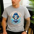 Teaching Heart Anime Soul Teacher Otaku Manga Men's Casual T-Shirt Sport Grey