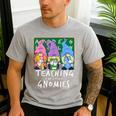 Teaching My Little Gnomies With Gnome For Teacher Women Men's Casual T-Shirt Sport Grey Teaching My Little Gnomies With Gnome For Teacher Women Men's Casual T-Shirt Sport Grey
