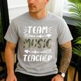 Team Music Teacher Camo Teacher Student Back To School Men's Casual T-Shirt Sport Grey Team Music Teacher Camo Teacher Student Back To School Men's Casual T-Shirt Sport Grey