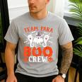 Team Para Boo Crew Halloween Ghost Paraprofessional Teacher Men's Casual T-Shirt Sport Grey