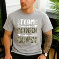 Team School Nurse Camo Teacher Student Back To School For Men Women Men's Casual T-Shirt Sport Grey