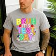 Testing Day Bruh It’s Test Day You Got This Teacher Student Men's Casual T-Shirt Sport Grey Testing Day Bruh It’s Test Day You Got This Teacher Student Men's Casual T-Shirt Sport Grey
