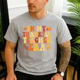 In My Thankful Teacher Era Autumn Thanksgiving Fall Season Men's Casual T-Shirt Sport Grey In My Thankful Teacher Era Autumn Thanksgiving Fall Season Men's Casual T-Shirt Sport Grey