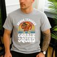 Thanksgiving Dance Teacher Gobble Squad Turkey Men's Casual T-Shirt Sport Grey Thanksgiving Dance Teacher Gobble Squad Turkey Men's Casual T-Shirt Sport Grey