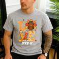 Thanksgiving Love Pre-K Teacher Turkey Autumn Fall For Men Women Girls Kids Men's Casual T-Shirt Sport Grey