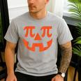 Thanksgiving Math Teacher Pumpkin Pi Pie Math Costume Men's Casual T-Shirt Sport Grey