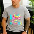 Tie Dye Happy 100th Day Of School Teacher Student 100 Days Men's Casual T-Shirt Sport Grey