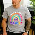 Tiny Human Tamer Watercolor Rainbow Daycare Teacher Men's Casual T-Shirt Sport Grey Tiny Human Tamer Watercolor Rainbow Daycare Teacher Men's Casual T-Shirt Sport Grey