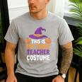 This Is My Tired Teacher Costume Halloween Men's Casual T-Shirt Sport Grey This Is My Tired Teacher Costume Halloween Men's Casual T-Shirt Sport Grey