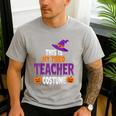 Tired Teacher Costume For Halloween Teachers Men's Casual T-Shirt Sport Grey