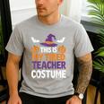 Tired Teacher Costume For Humor Halloween Men's Casual T-Shirt Sport Grey Tired Teacher Costume For Humor Halloween Men's Casual T-Shirt Sport Grey