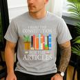 History Teacher I Read The Constitution For The Articles For Men Women Men's Casual T-Shirt Sport Grey History Teacher I Read The Constitution For The Articles For Men Women Men's Casual T-Shirt Sport Grey
