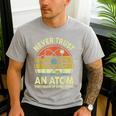 Never Trust An Atom Physics Jokes Science Teacher Men's Casual T-Shirt Sport Grey
