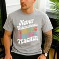 Never Underestimate a Public School Teacher Public Education Men's Casual T-Shirt Sport Grey Never Underestimate a Public School Teacher Public Education Men's Casual T-Shirt Sport Grey