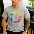Unique For Artists By ADS Color Wheel Educational Art Teacher Dog Themed Artist Small Men's Casual T-Shirt Sport Grey Unique For Artists By ADS Color Wheel Educational Art Teacher Dog Themed Artist Small Men's Casual T-Shirt Sport Grey