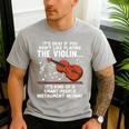 Violin Player Costume For Men Women Violin Teacher Violinist Men's Casual T-Shirt Sport Grey Violin Player Costume For Men Women Violin Teacher Violinist Men's Casual T-Shirt Sport Grey
