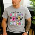 Welcome Back To School 2024 Teachers Students First Day Men's Casual T-Shirt Sport Grey