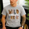 Wild About Pre-K Teacher Student First Day Of Kindergarten Men's Casual T-Shirt Sport Grey