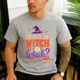 Which Witch Is Which Halloween For Women Men English Teacher Men's Casual T-Shirt Sport Grey Which Witch Is Which Halloween For Women Men English Teacher Men's Casual T-Shirt Sport Grey