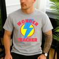 Wonder Teacher Teacher Halloween Tshirt Men's Casual T-Shirt Sport Grey Wonder Teacher Teacher Halloween Tshirt Men's Casual T-Shirt Sport Grey