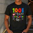 100 Days Of Living That 2nd Grade Life Boy Girl Teacher Men's Casual T-Shirt Dark Grey 100 Days Of Living That 2nd Grade Life Boy Girl Teacher Men's Casual T-Shirt Dark Grey