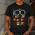100 Days Of Mischief Managed Teacher Kid 100th Day Of School Men's Casual T-Shirt Dark Grey 100 Days Of Mischief Managed Teacher Kid 100th Day Of School Men's Casual T-Shirt Dark Grey