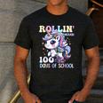 100 Days Of School Girls Teacher 100th Day Unicorn Outfit Men's Casual T-Shirt Dark Grey 100 Days Of School Girls Teacher 100th Day Unicorn Outfit Men's Casual T-Shirt Dark Grey