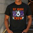1st Grade Boo Crew First Grade Teacher Kids Happy Halloween Men's Casual T-Shirt Dark Grey