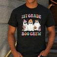 1st Grade Boo Crew Groovy Halloween Floral Ghost Kid Teacher Men's Casual T-Shirt Dark Grey 1st Grade Boo Crew Groovy Halloween Floral Ghost Kid Teacher Men's Casual T-Shirt Dark Grey