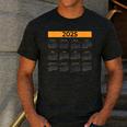 2025 Calendar For Planners Teachers Offices Months Men's Casual T-Shirt Dark Grey