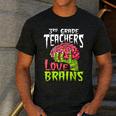3rd Grade Teachers Love Brains Zombie Teacher Halloween Men's Casual T-Shirt Dark Grey 3rd Grade Teachers Love Brains Zombie Teacher Halloween Men's Casual T-Shirt Dark Grey