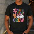 4th Grade Boo Crew Fourth Grade Teacher Kids Happy Halloween Men's Casual T-Shirt Dark Grey