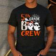 5th Grade Boo Crew Teachers Students Ghost Halloween Men's Casual T-Shirt Dark Grey