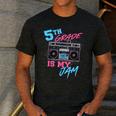 5th Grade Is My Jam Vintage 80s Boombox Teacher Student Men's Casual T-Shirt Dark Grey 5th Grade Is My Jam Vintage 80s Boombox Teacher Student Men's Casual T-Shirt Dark Grey