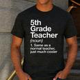 5th Grade Teacher Definition Back To School First Day Men's Casual T-Shirt Dark Grey 5th Grade Teacher Definition Back To School First Day Men's Casual T-Shirt Dark Grey
