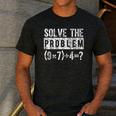 67 Meme PEMDAS Elementary Math Teacher Brain Rot Joke Men's Casual T-Shirt Dark Grey