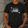 67 Meme Square Root 4489 Slang Math Teacher Men Women Men's Casual T-Shirt Dark Grey