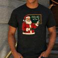 67 Teacher Christmas Santa Six Seven Meme Brainrot Math Joke Men's Casual T-Shirt Dark Grey