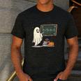 67 Teacher Halloween Ghost Six Seven Meme Math Joke Men's Casual T-Shirt Dark Grey 67 Teacher Halloween Ghost Six Seven Meme Math Joke Men's Casual T-Shirt Dark Grey