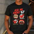 67 History Teacher Teacher 6 7 Overuse '67 Men's Casual T-Shirt Dark Grey