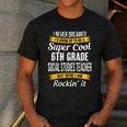 6th Grade Social Studies Teacher Appreciation Men's Casual T-Shirt Dark Grey