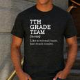 7th Grade Team Back To School Teacher Seventh Grade Team Men's Casual T-Shirt Dark Grey