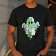AAC Ghost Tell Me About It Speech Pathology AAC Sped Teacher Men's Casual T-Shirt Dark Grey