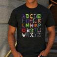 ABCs Alphabet Halloween Learning Kindergarten Teachers Men's Casual T-Shirt Dark Grey ABCs Alphabet Halloween Learning Kindergarten Teachers Men's Casual T-Shirt Dark Grey
