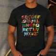 ABCs Learning Kindergarten Teacher Christmas Lights Alphabet For Men Women Kids Men's Casual T-Shirt Dark Grey