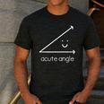 Acute Angle Cute Math Teacher Men's Casual T-Shirt Dark Grey