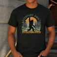 Adventure Awaits Bigfoot Teacher Kindergarten Back To School Men's Casual T-Shirt Dark Grey Adventure Awaits Bigfoot Teacher Kindergarten Back To School Men's Casual T-Shirt Dark Grey