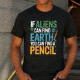 If Aliens Can Find Earth You Can Find a Pencil Teacher Men's Casual T-Shirt Dark Grey If Aliens Can Find Earth You Can Find a Pencil Teacher Men's Casual T-Shirt Dark Grey